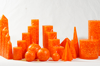 Farbkollektion: orange terrazzo