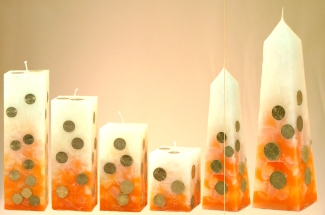 Farbverlauf elfenbein-orange