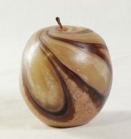 Vela amasada a mano Manzana marrn
