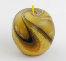 Vela amasada a mano Manzana amarillo